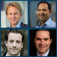 Images of CEO of Bloomberg Media, Head of Performance Marketing at Facebook, President of Buzzfeed, and SVP of Strategy and Development at The New York Times