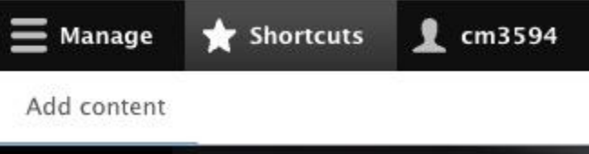Shortcuts Tab