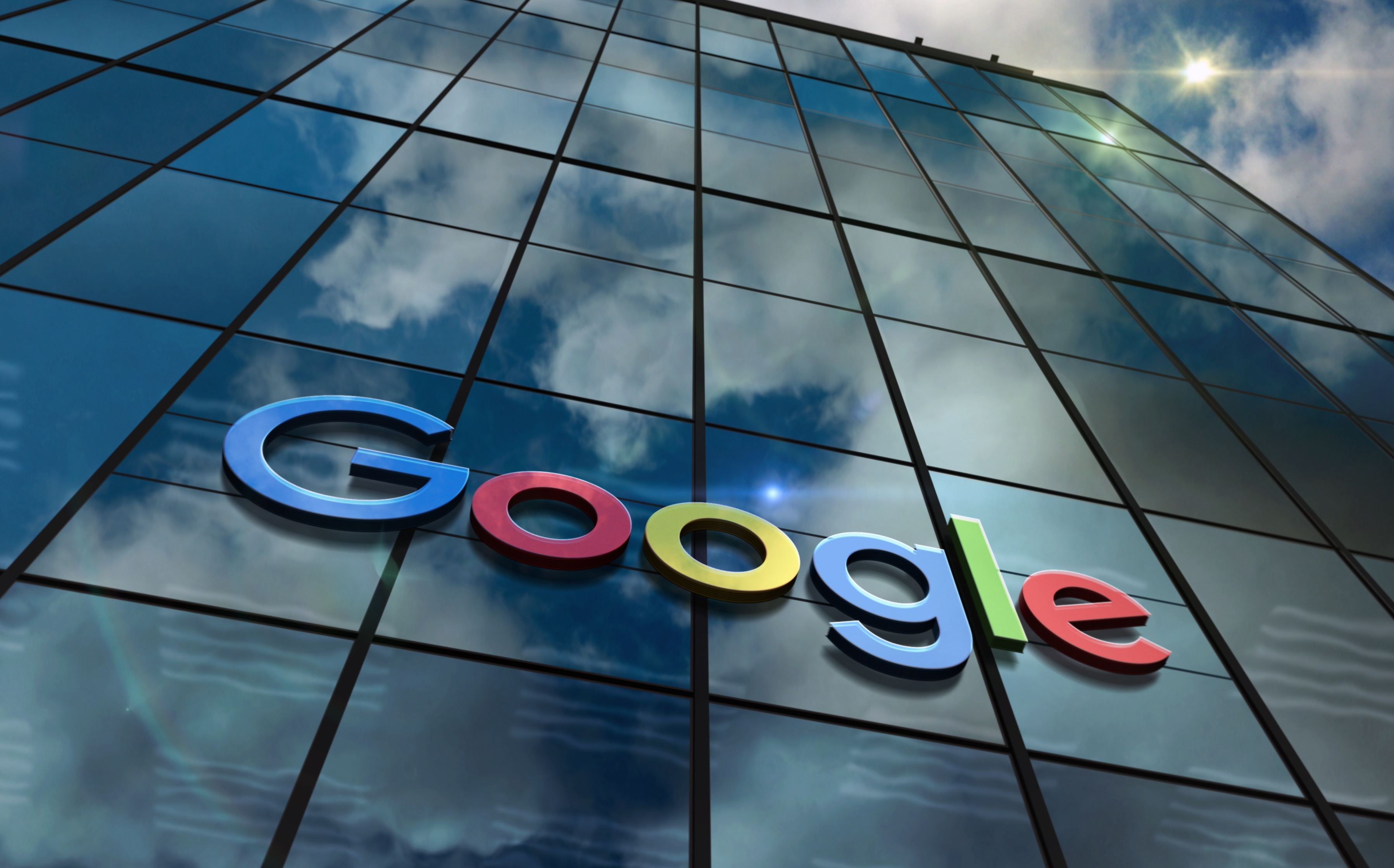 Front of a Google office building