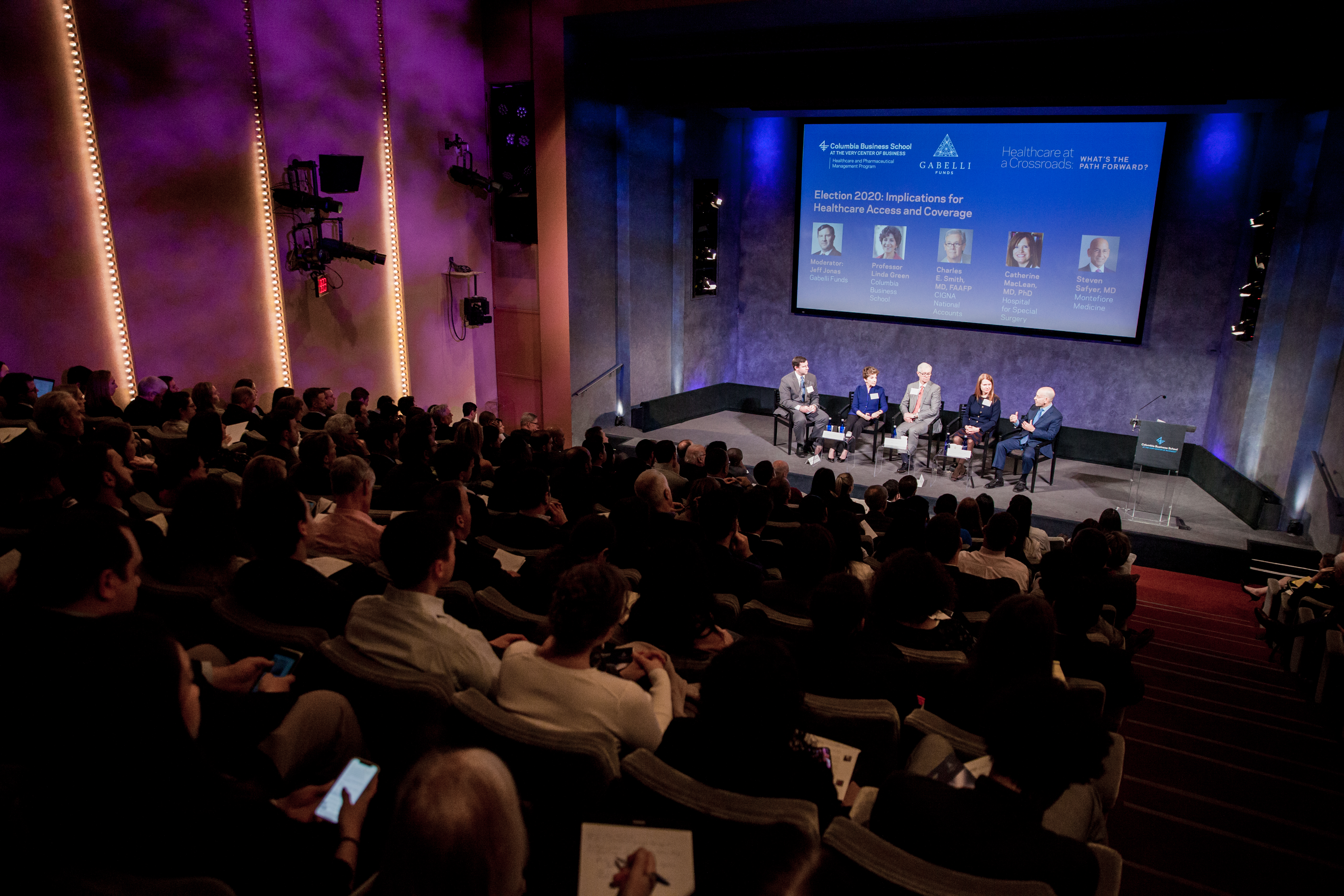 Photo of Gabelli Funds-Columbia Business School Healthcare Symposium audience.