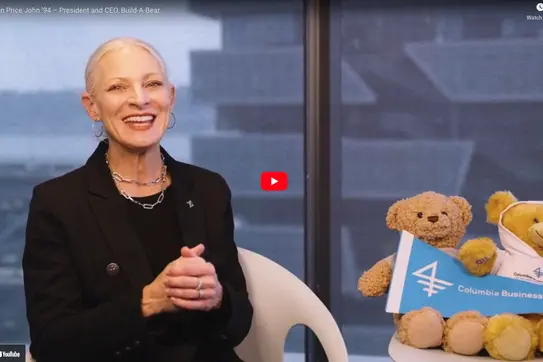 Build-A-Bear CEO Sharon Price John '94 Discusses Her New Book, Shares Career Advice
