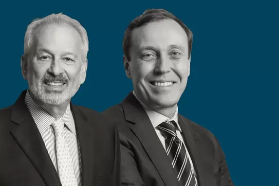 Professors Stephan Meier, left, and Todd Jick