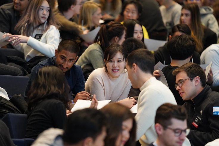 CBS Students in Cooperman Commons