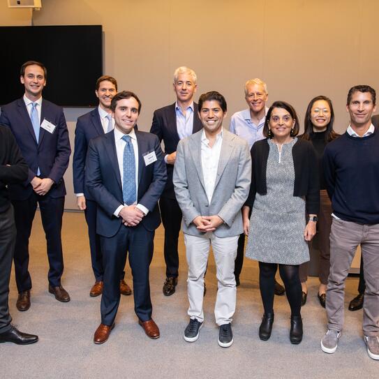 Pershing Square Value Investing and Philanthropy Challenge judges and winning team